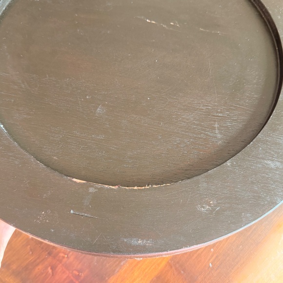 4 wooden pottery barn chargers - Picture 11 of 16